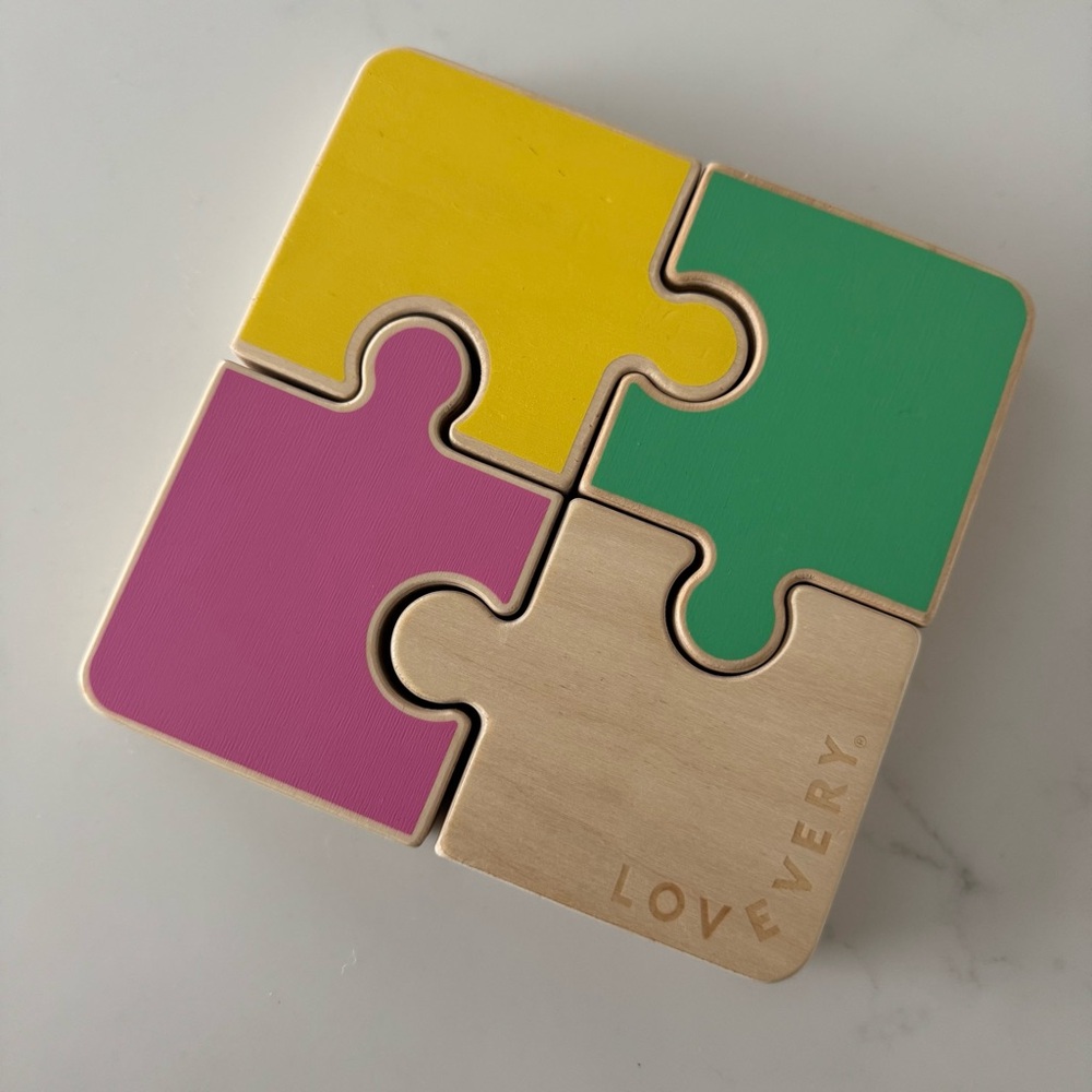 LOVEVERY Chunky Wooden Jigsaw Puzzle from The Companion Playkit